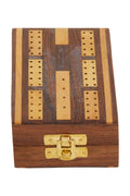 Orsina Sheesham Wood Cribbage Set – Classic Board Game with Pegs & Cards