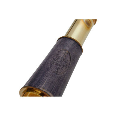Orsina Churchill Brass and Black Leather Tapered Handheld Telescope