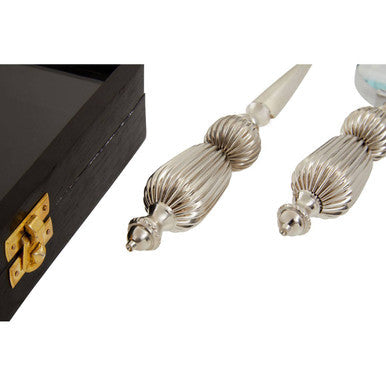 Orsina Churchill Magnifying Glass & Letter Opener Set - Polished Nickel