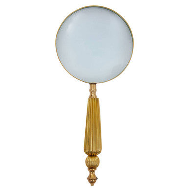 Orsina Churchill Gold Magnifying Glass – Handheld Reading Aid with Handle