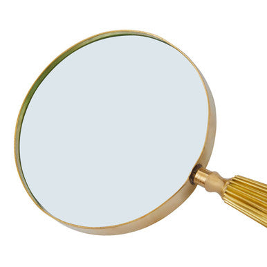 Orsina Churchill Gold Magnifying Glass – Handheld Reading Aid with Handle