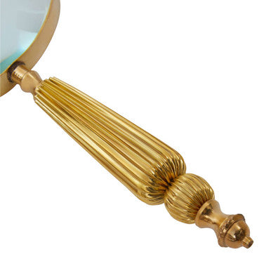 Orsina Churchill Gold Magnifying Glass – Handheld Reading Aid with Handle