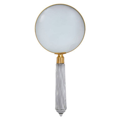 Orsina Churchill Antique Gold Magnifying Glass with Faceted Handle
