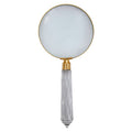 Orsina Churchill Antique Gold Magnifying Glass with Faceted Handle