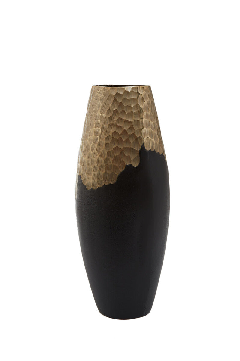 Orsina Daito Small Black and Gold Ceramic Bud Vase – Modern Decor