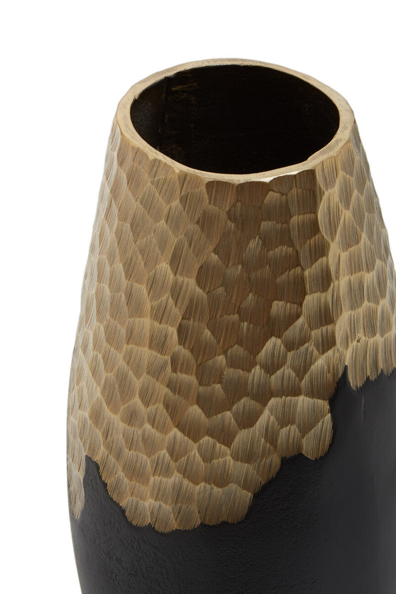 Orsina Daito Small Black and Gold Ceramic Bud Vase – Modern Decor