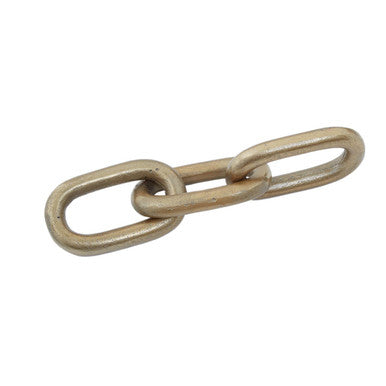 Orsina Prato Gold Aluminium Chain Sculpture – Small Interlocked Decor