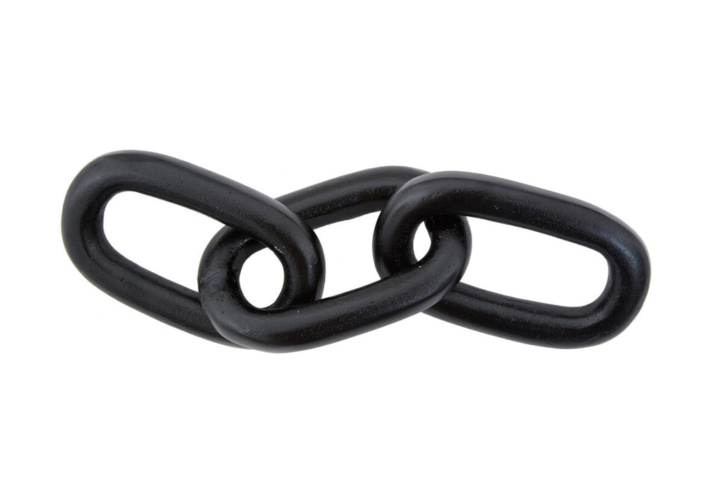 Orsina Prato Large Black Aluminium Chain Sculpture – Modern Decor