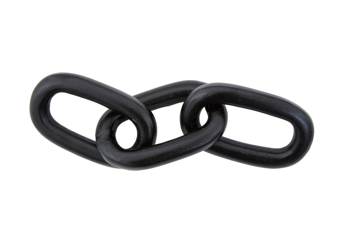 Orsina Prato Large Black Aluminium Chain Sculpture – Modern Decor