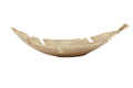 Orsina Prato Gold Curved Leaf Dish – Metallic Botanical Table Centerpiece