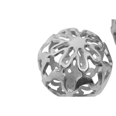 Orsina Kensington Townhouse Nickel Deco Ball Set - Set of 2 Spheres