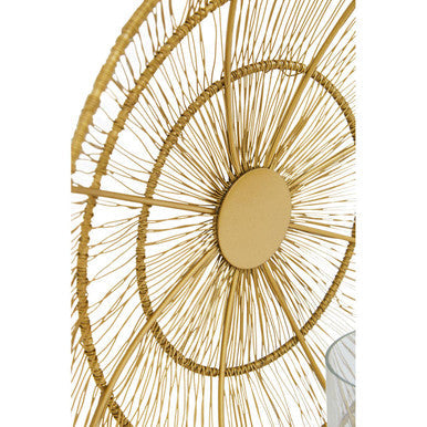 Orsina Enzo Gold Wire Wall Sconce – Modern Geometric Candle Holder