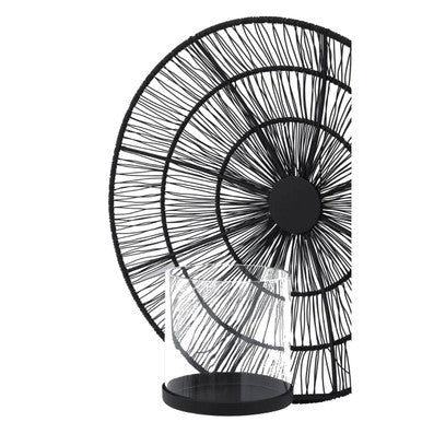 Orsina Enzo Black Wire Wall Sconce – Modern Metal Candle Holder