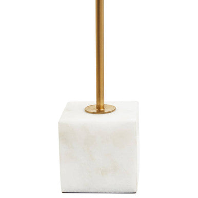 Orsina Evra Gold Dandelion Sculpture | White Marble Base Home Decor