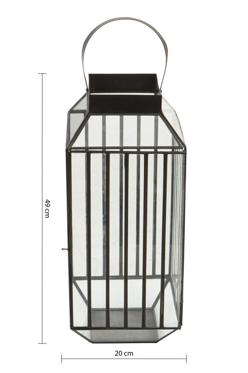 Orsina Preston Large Lantern – Antique Black Caged Candle Holder