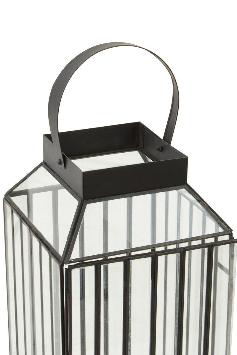 Orsina Preston Large Lantern – Antique Black Caged Candle Holder