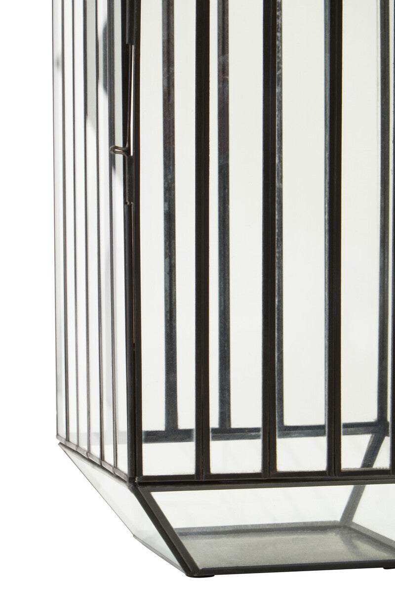 Orsina Preston Large Lantern – Antique Black Caged Candle Holder
