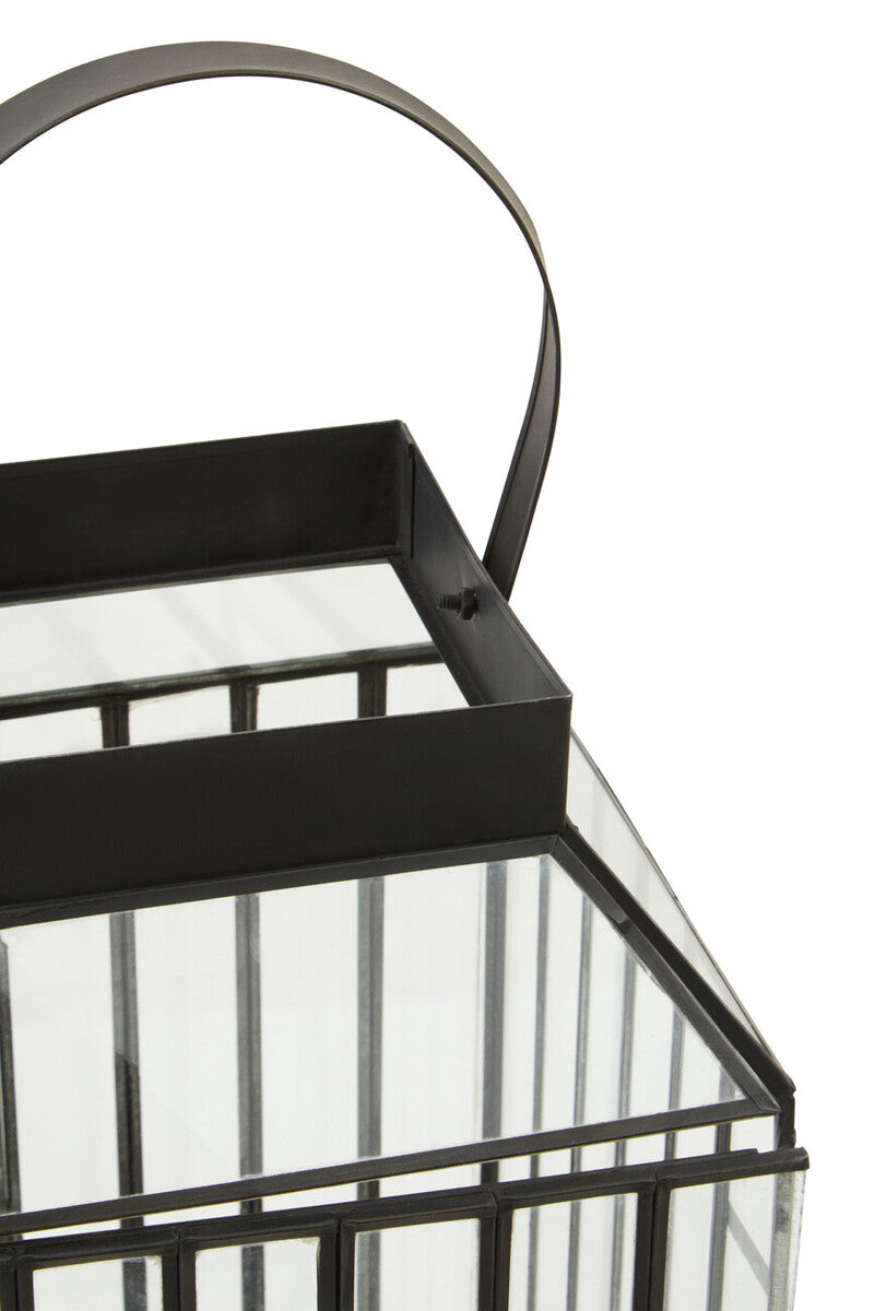 Orsina Preston Large Lantern – Antique Black Caged Candle Holder