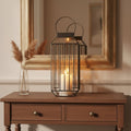 Orsina Preston Large Lantern – Antique Black Caged Candle Holder