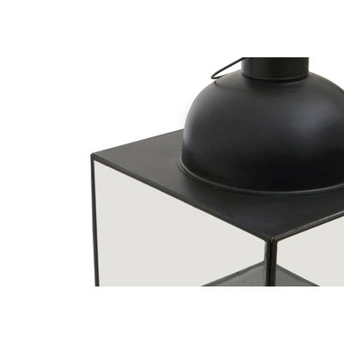 Orsina Preston Small Antique Black Lantern | Matte Metal Candle Holder