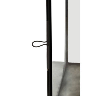 Orsina Preston Small Antique Black Lantern | Matte Metal Candle Holder