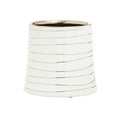 Orsina Haldis Small White and Silver Ceramic Planter for Succulents