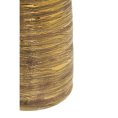 Orsina Hermosa Gold Small Ceramic Bottle Vase – Boho Textured Decor