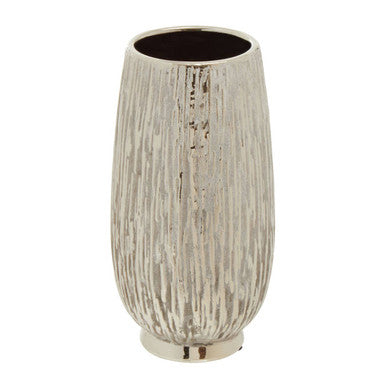Orsina Hesper Small Silver Ceramic Vase – Modern Minimalist Decor