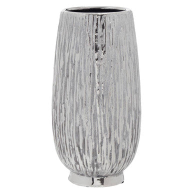 Orsina Hesper Small Silver Ceramic Vase – Modern Minimalist Decor