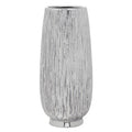 Orsina Hesper Large Silver Ceramic Vase – Tall Elegant Centerpiece