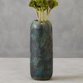 Orsina Silas Green Glazed Stoneware Vase – Modern Sculptural Decor