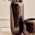 Orsina Silas Dark Blue Ceramic Vase – Modern Cylindrical Home Decor
