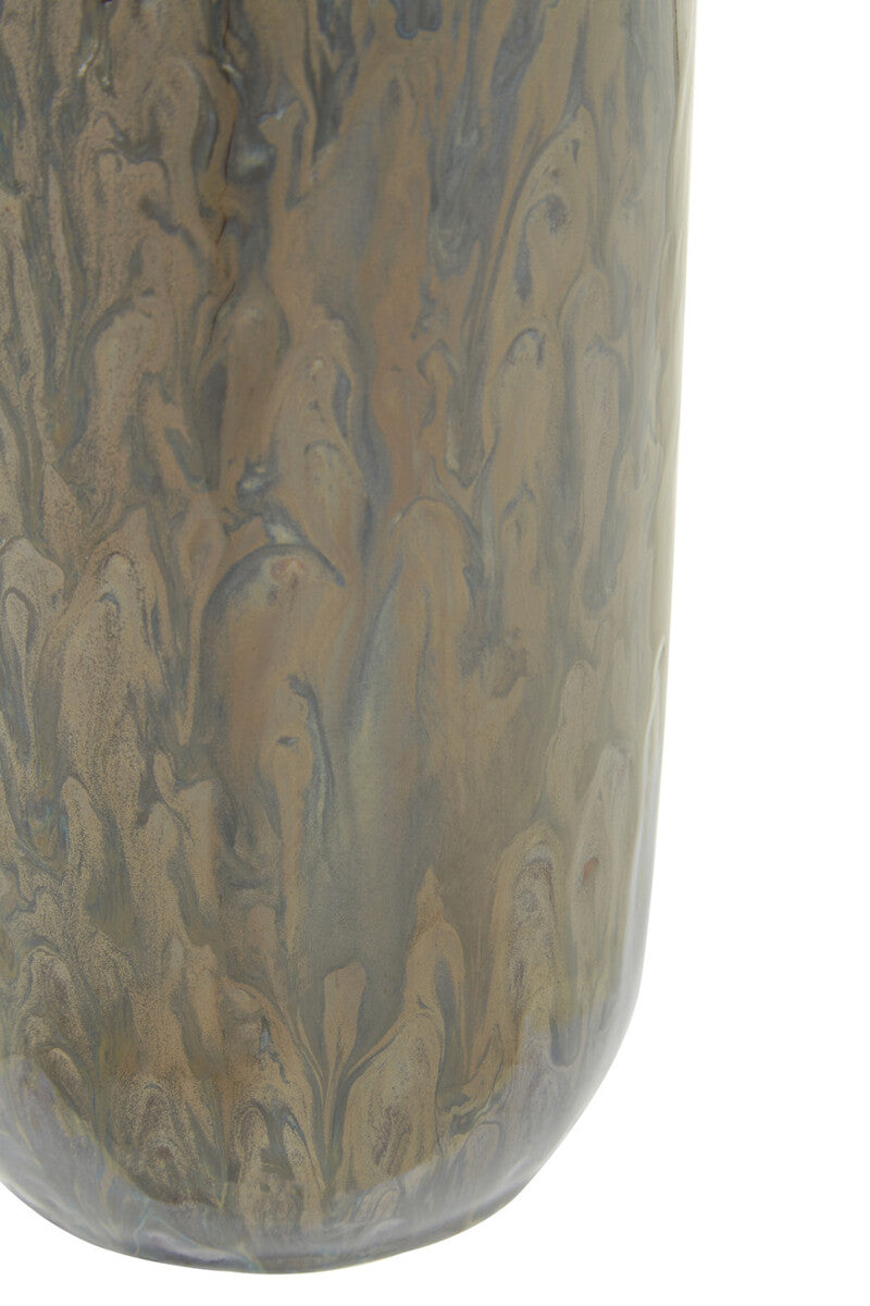 Orsina Silas Dark Blue Ceramic Vase – Modern Cylindrical Home Decor