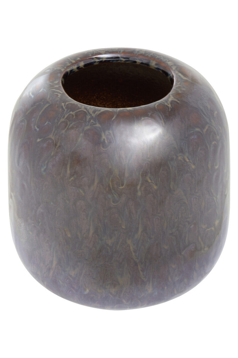 Orsina Silas Indoor Planter – Dark Blue Reactive Glaze Ceramic Pot