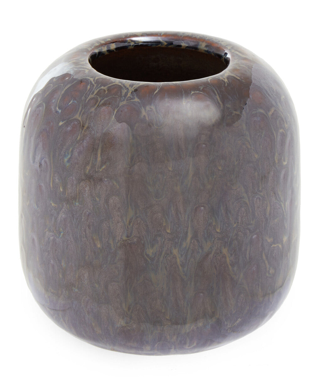 Orsina Silas Indoor Planter – Dark Blue Reactive Glaze Ceramic Pot