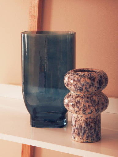 Orsina Shai Small Speckled Stoneware Vase – Modern Beige Decor