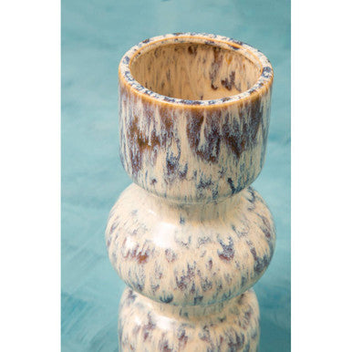 Orsina Shai Medium Speckled Vase – Beige Stoneware Japandi Decor