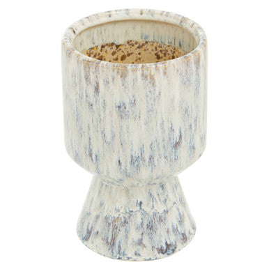 Orsina Shai Small Ceramic Planter – Beige Speckled Modern Succulent Pot