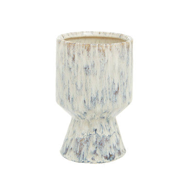 Orsina Shai Small Ceramic Planter – Beige Speckled Modern Succulent Pot