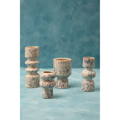 Orsina Shai Small Ceramic Planter – Beige Speckled Modern Succulent Pot