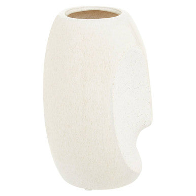 Orsina Viso Small Face Design Vase – Minimalist Stoneware Ceramic Vessel