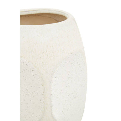 Orsina Viso Small Face Design Vase – Minimalist Stoneware Ceramic Vessel