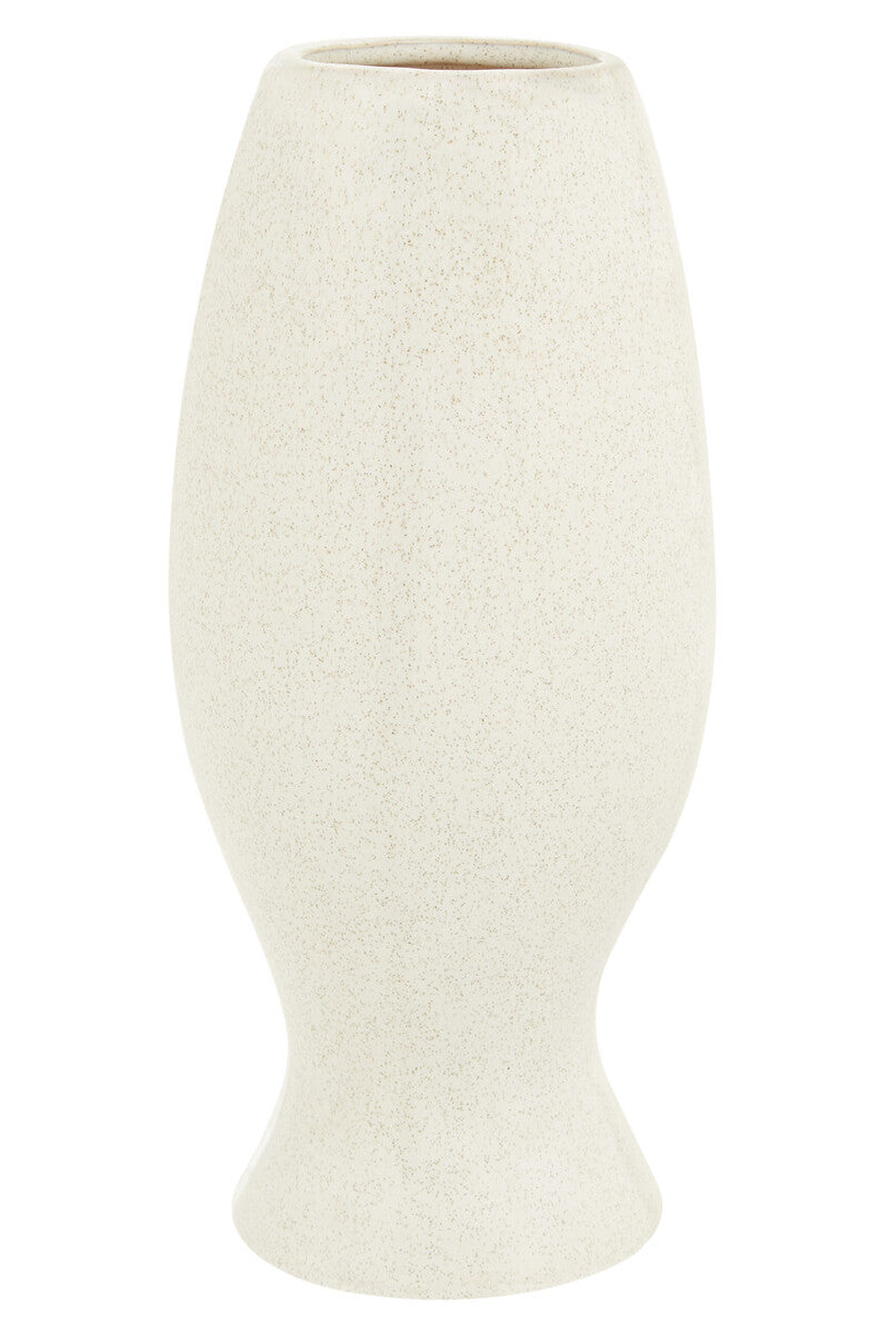 Orsina Viso Large Face Design Vase – Modern Stoneware Centerpiece