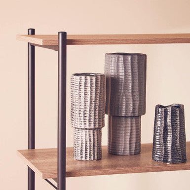 Orsina Soraya Black Medium Ceramic Vase – Modern Monochrome Decor