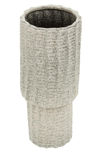 Orsina Soraya Large Grey Speckled Ceramic Vase – Modern Sculptural Decor