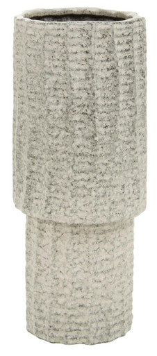 Orsina Soraya Large Grey Speckled Ceramic Vase – Modern Sculptural Decor