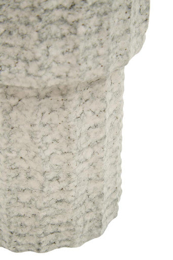 Orsina Soraya Large Grey Speckled Ceramic Vase – Modern Sculptural Decor