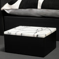 Orsina Marmara Large Marble Trinket Box – Black and White Storage