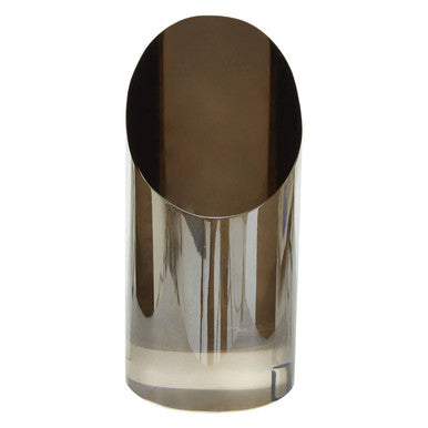 Orsina Carrie Crystal Ornament | Silver Faceted Tabletop Decor Accent