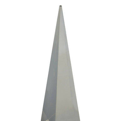 Orsina Carrie Crystal Obelisk – Silver Sculptural Tabletop Accent